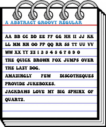 a Abstract Groovy Regular Font
