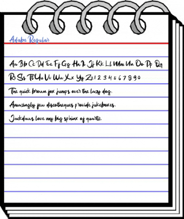Adabe Regular Font
