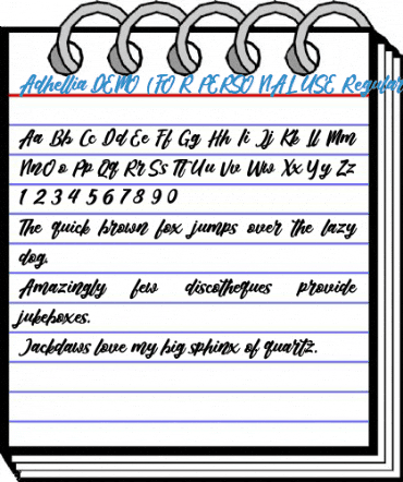 Adhellia DEMO (FOR PERSONAL USE Regular Font