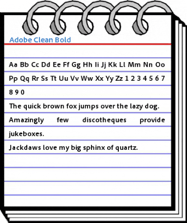 Adobe Clean Bold Font