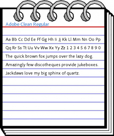Adobe Clean Regular Font