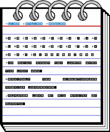 Alien Skyline Regular Font