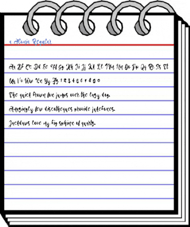 a Alonia Regular Font