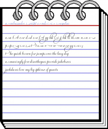 Ambassador Script Ends II Regular Font