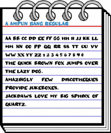 a Ampun Bang Regular Font