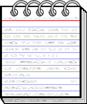 Animal Sketches Regular Font