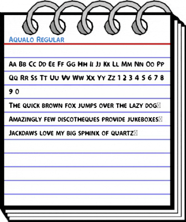 Aqualo Regular Font
