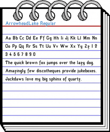 ArrowheadLake Regular Font