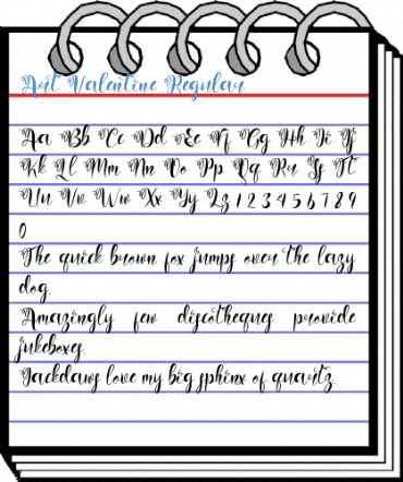 Art Valentine Regular Font