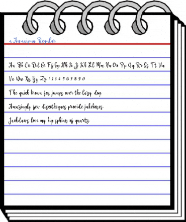 a Awanipun Regular Font
