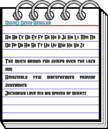 AwmU Demo Regular Font