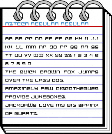 Azteca Regular Regular Font