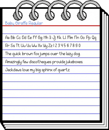 Baby Giraffe Regular Font
