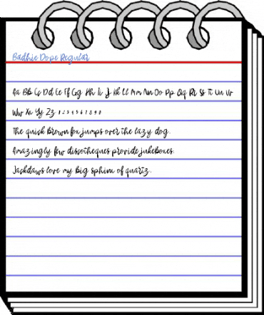Badhie Dope Regular Font