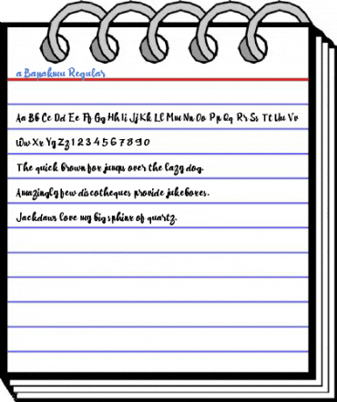 a Bapakmu Regular Font