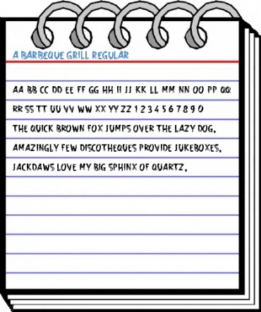 a Barbeque Grill Regular Font