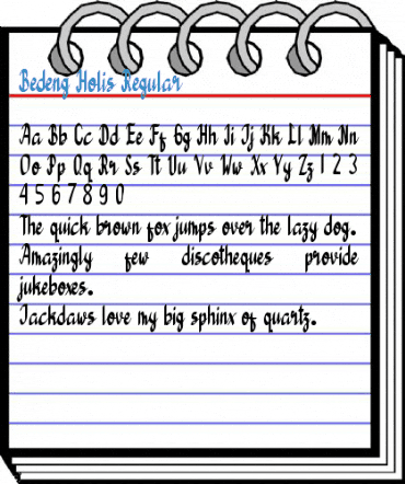 Bedeng Holis Regular Font