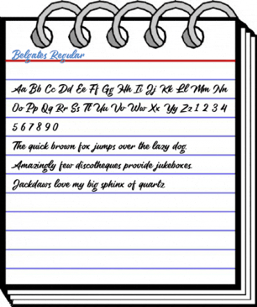 Belgates Regular Font