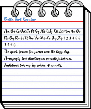 Bella Girl Regular Font