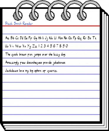 Black Smith Regular Font