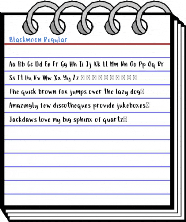 Blackmoon Regular Font
