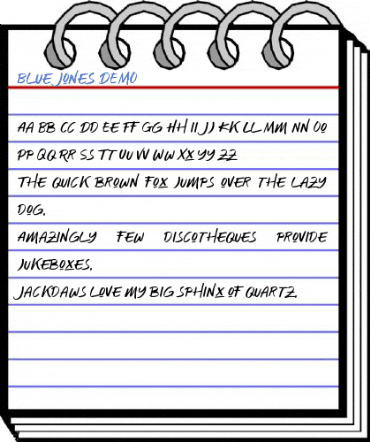 Blue Jones DEMO Font