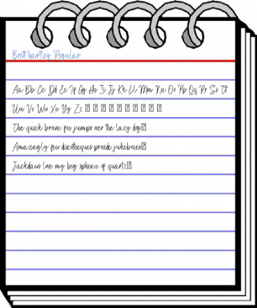Brett hartley Regular Font