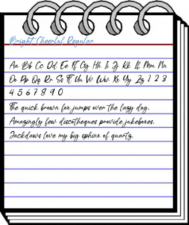 Bright Cheerful Regular Font