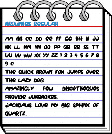 BROWNIES Regular Font