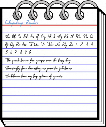 Caligendings Regular Font