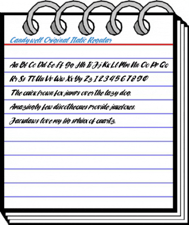Candywell Original Italic Regular Font