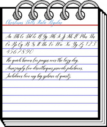 Christmas Bells Italic Regular Font