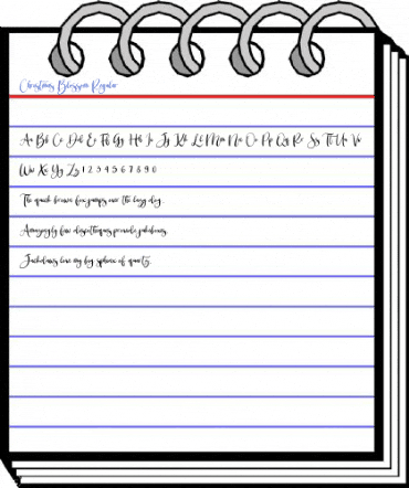 Christmas Blossom Regular Font