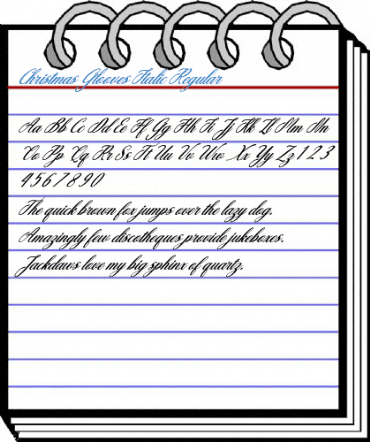 Christmas Glooves Italic Regular Font