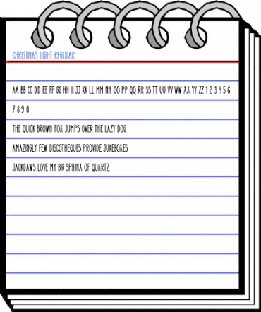 Christmas Light Regular Font