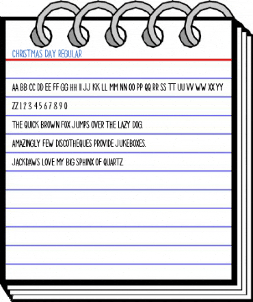 CHRISTMAS DAY Regular Font
