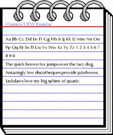 Classico URW Regular Font