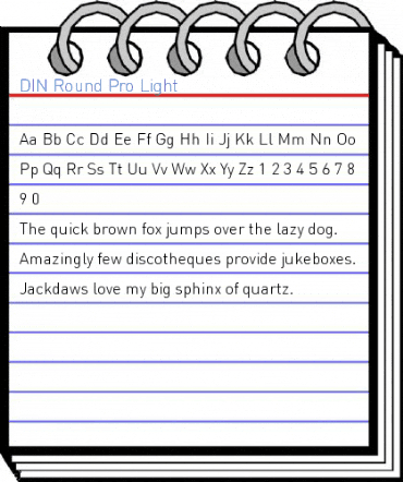 DIN Round Pro Light Font