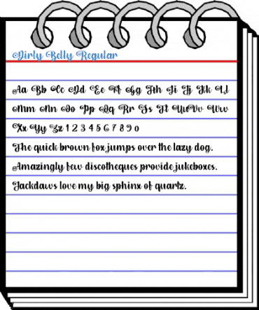 Dirly Belly Regular Font