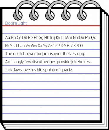 Dobra Light Font