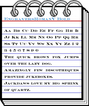EngraversRomanV Bold Font