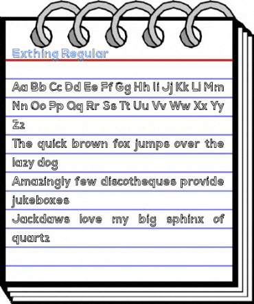 Exthing Regular Font