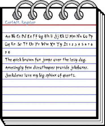 CarlAlt. Regular Font