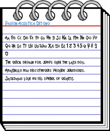 Pasion Acustica Ditono Font