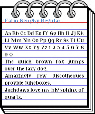 Fatin Gengky Regular Font