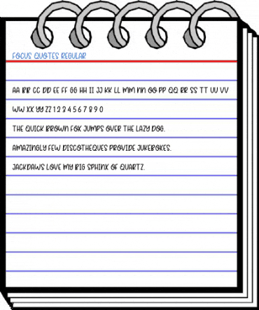 Focus Quotes Regular Font
