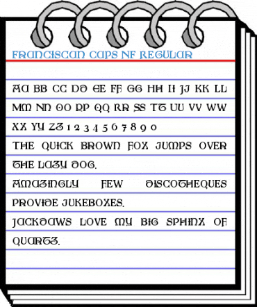 Franciscan Caps NF Regular Font