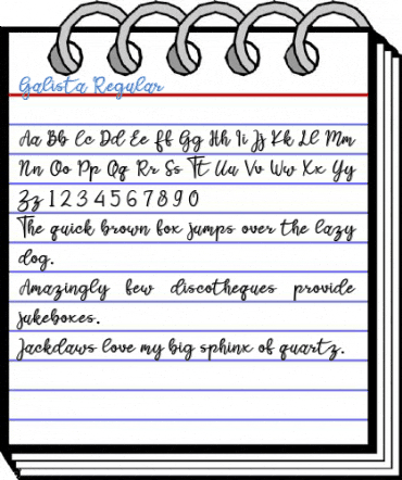 Galista Regular Font