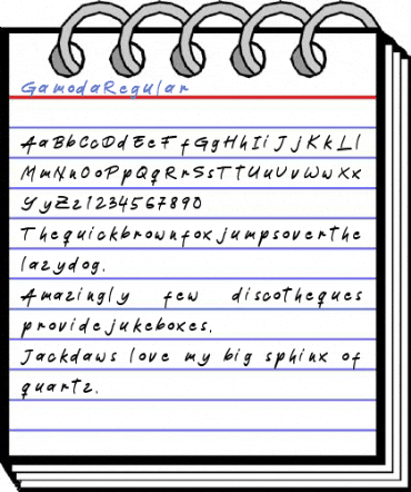 Gamoda Regular Font