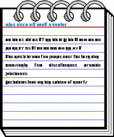 Glas Deco Alt Mo1 Regular Font